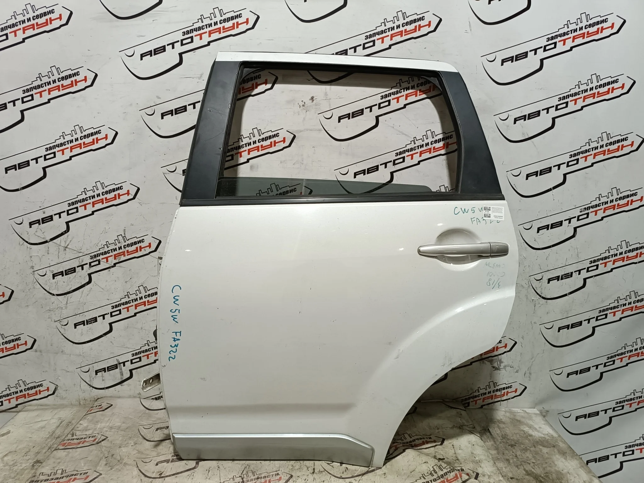 ДВЕРЬ CITROEN MITSUBISHI PEUGEOT 4007 C-CROSSER OUTLANDER CW4W CW5W CW6W EP 5730A243 ЗАДНЯЯ ЛЕВАЯ белый, W13A FA322
