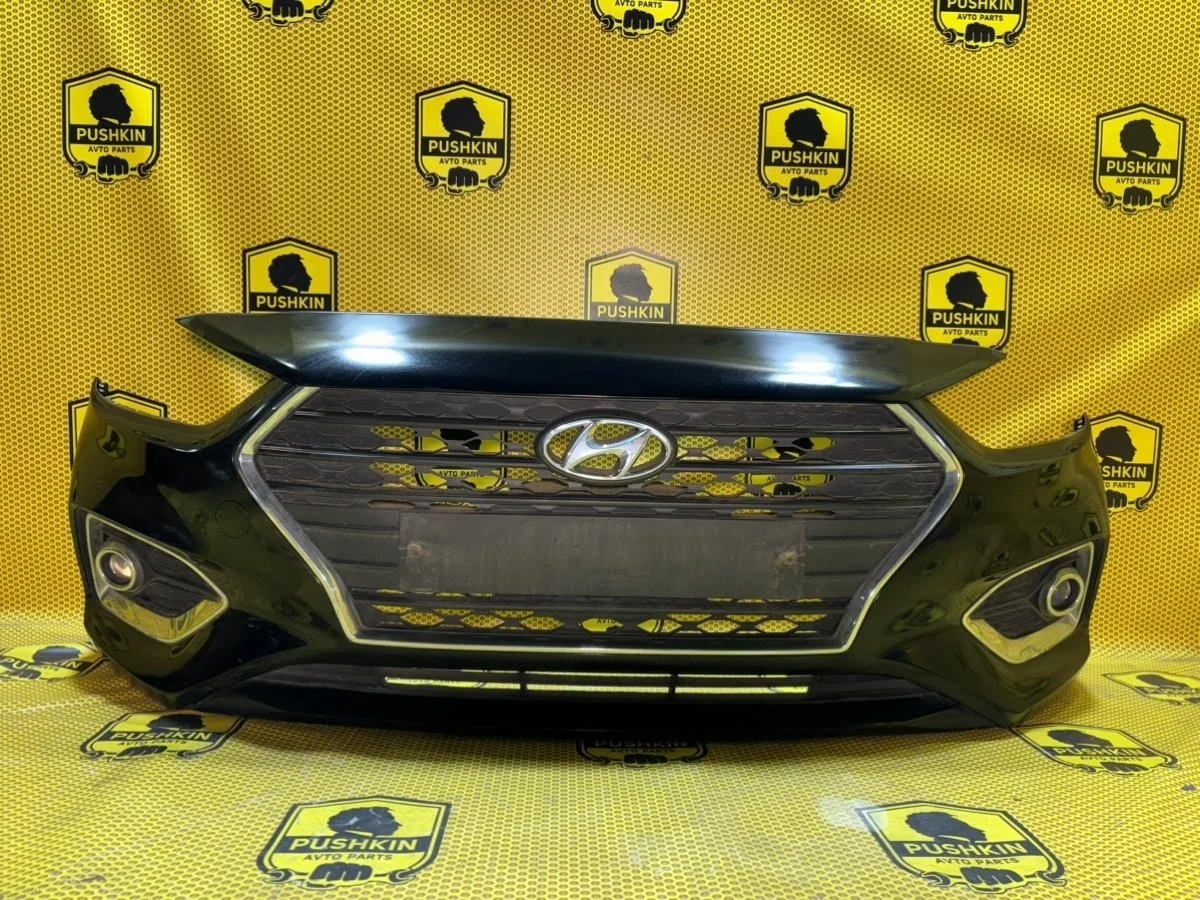 Бампер с птф Hyundai Solaris 2019 HCR