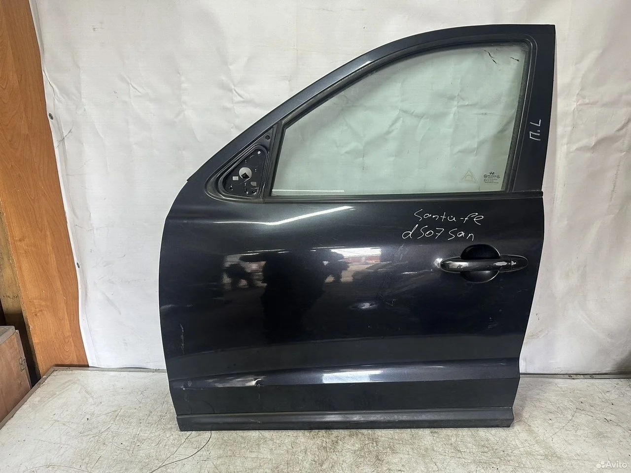 Дверь передняя левая hyundai santa fe 2 cm 2005