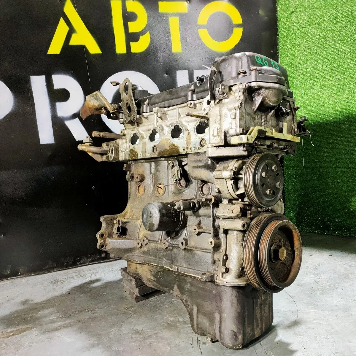 Блок рабочий в сборе ГБЦ дефект QG15 Almera N16