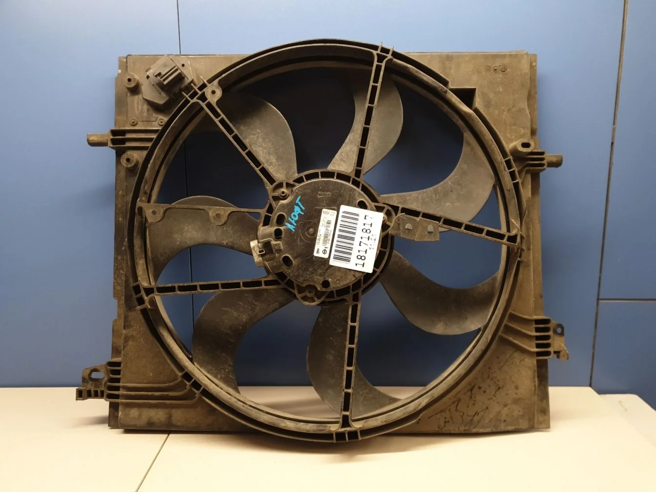 Диффузор радиатора в сборе с мотором и крыльчаткой для Nissan Qashqai J11E 2014-