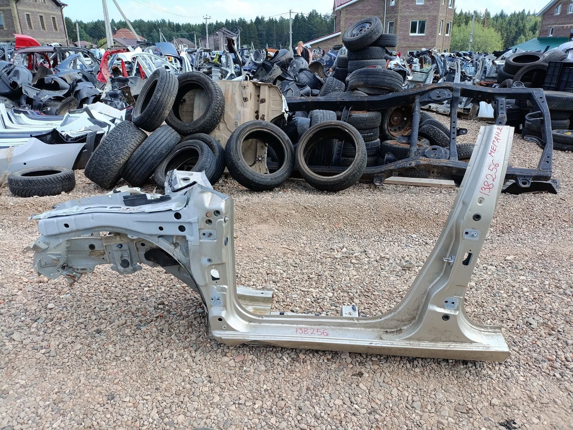 порог со стойкой Renault Megane II 2002-2009