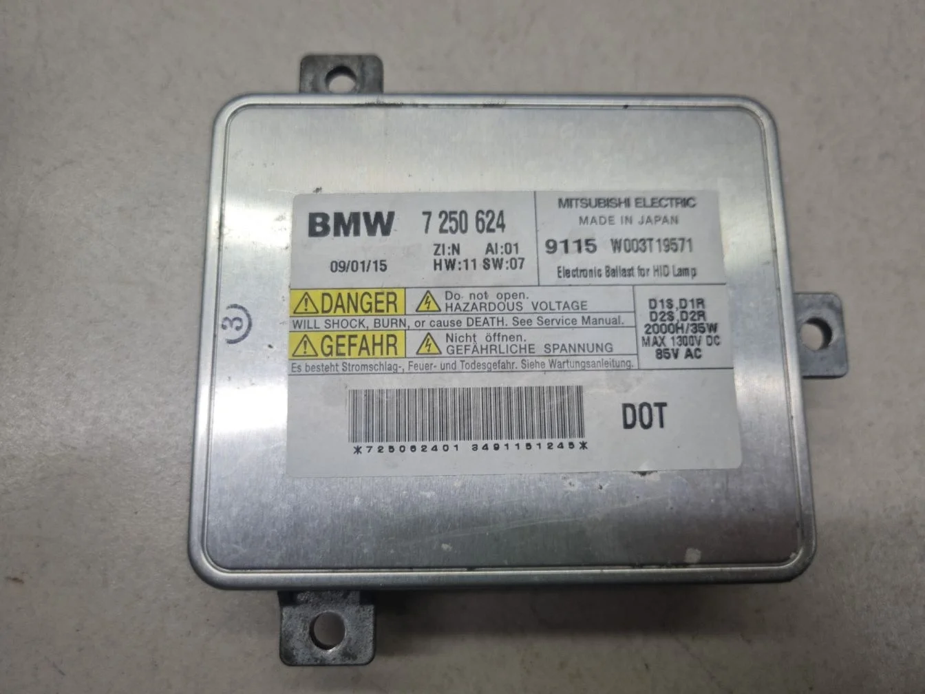 Блок ксеноновой лампы для BMW X4 F26 2014-2018