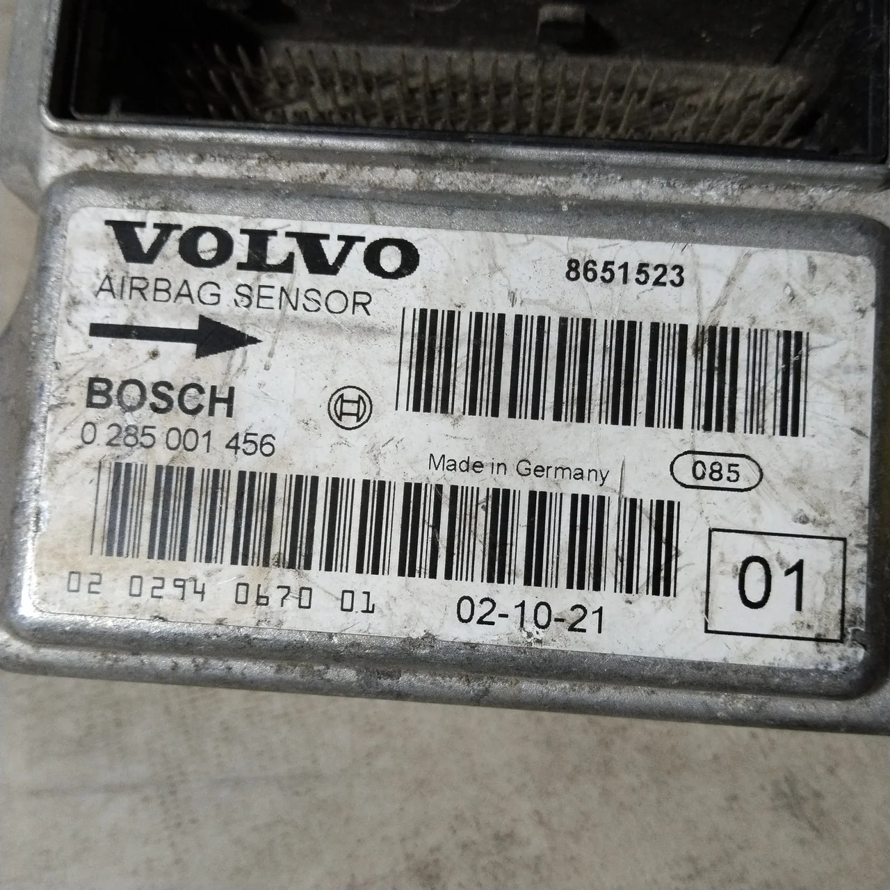 Блок управления подушками безопасности Volvo S60 I