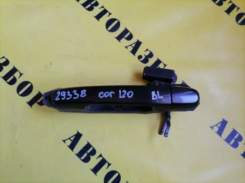 Ручка двери задней левой наружняя Toyota Corolla 120 2001-2006 2006 6921112220J0 ХЭТЧБЕК 1.6 3ZZ-FE 110 Л/С