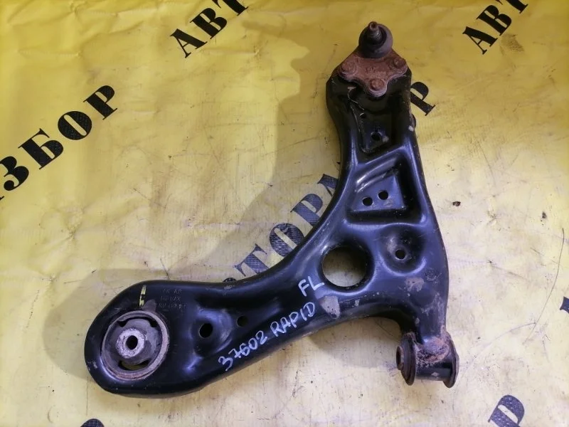 Рычаг передний левый нижний Skoda Rapid 2013-2020 2015 6RU407151 1.6 CWVB 90Л/С