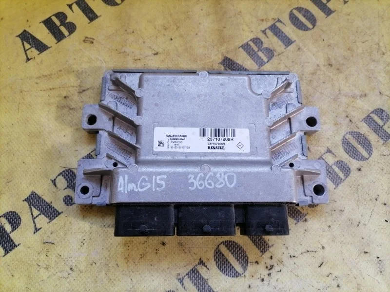 Блок управления двигателем Nissan Almera (G15) 2013-2018 2016 237107909R СЕДАН 1.6 K4M 102Л/С