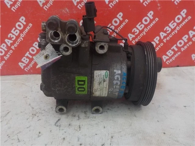 Компрессор кондиционера Hyundai Accent 2 2000-2012 9770125100 G4EС