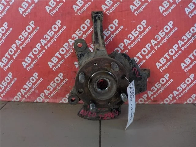 Кулак поворотный Chevrolet Aveo 2010 96870491 T250 F14D4, передний левый