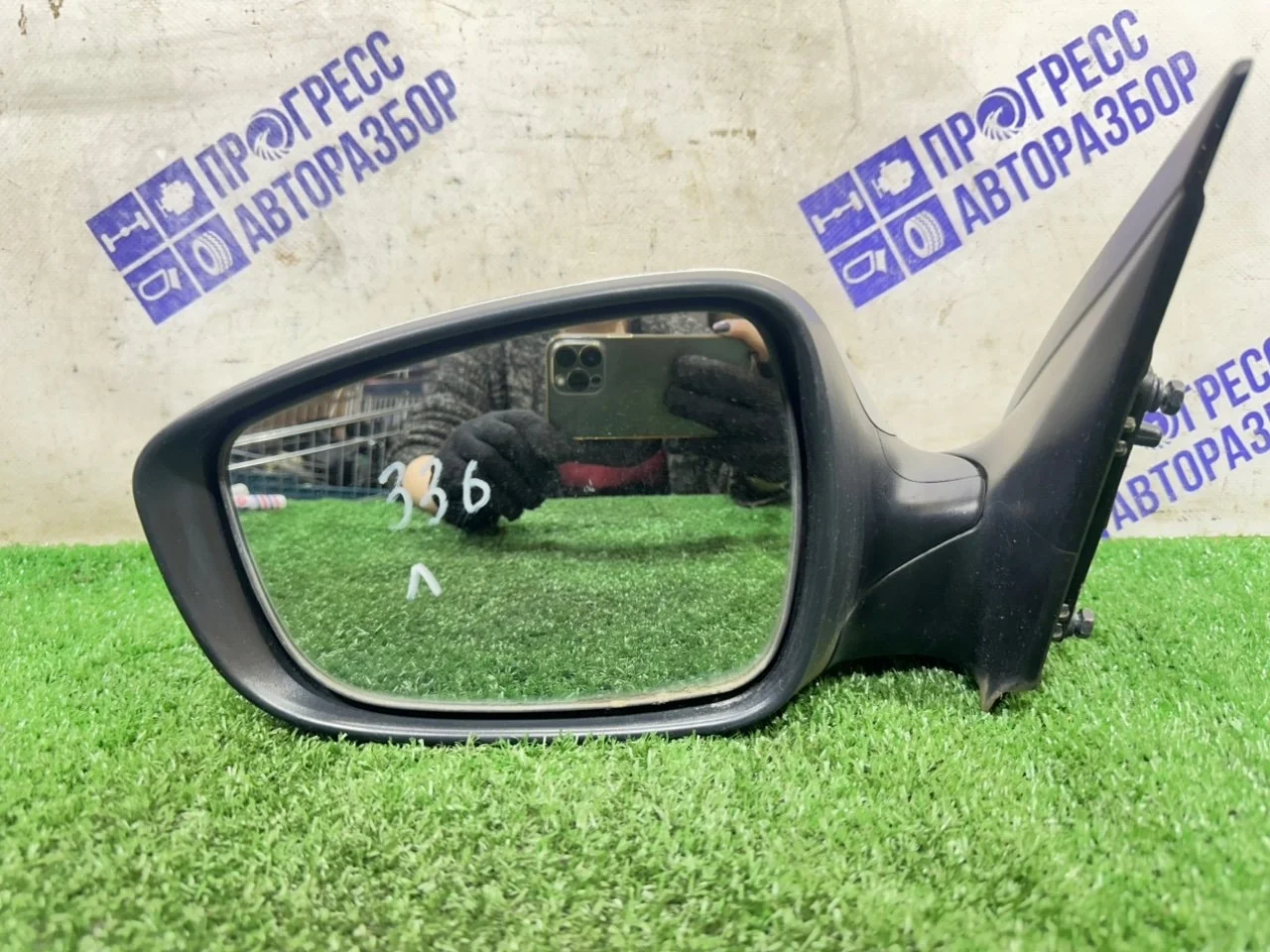 Зеркало заднего вида боковое Hyundai Solaris 2012 876104L030 ХЭТЧБЕК 1.4 G4FA, левое
