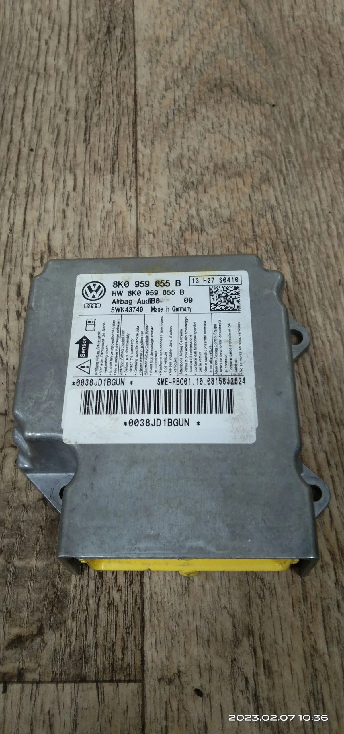 Блок управления AIR BAG Audi A4 B8 (2007—2012) A4 B8 (2007—2012) 8K2