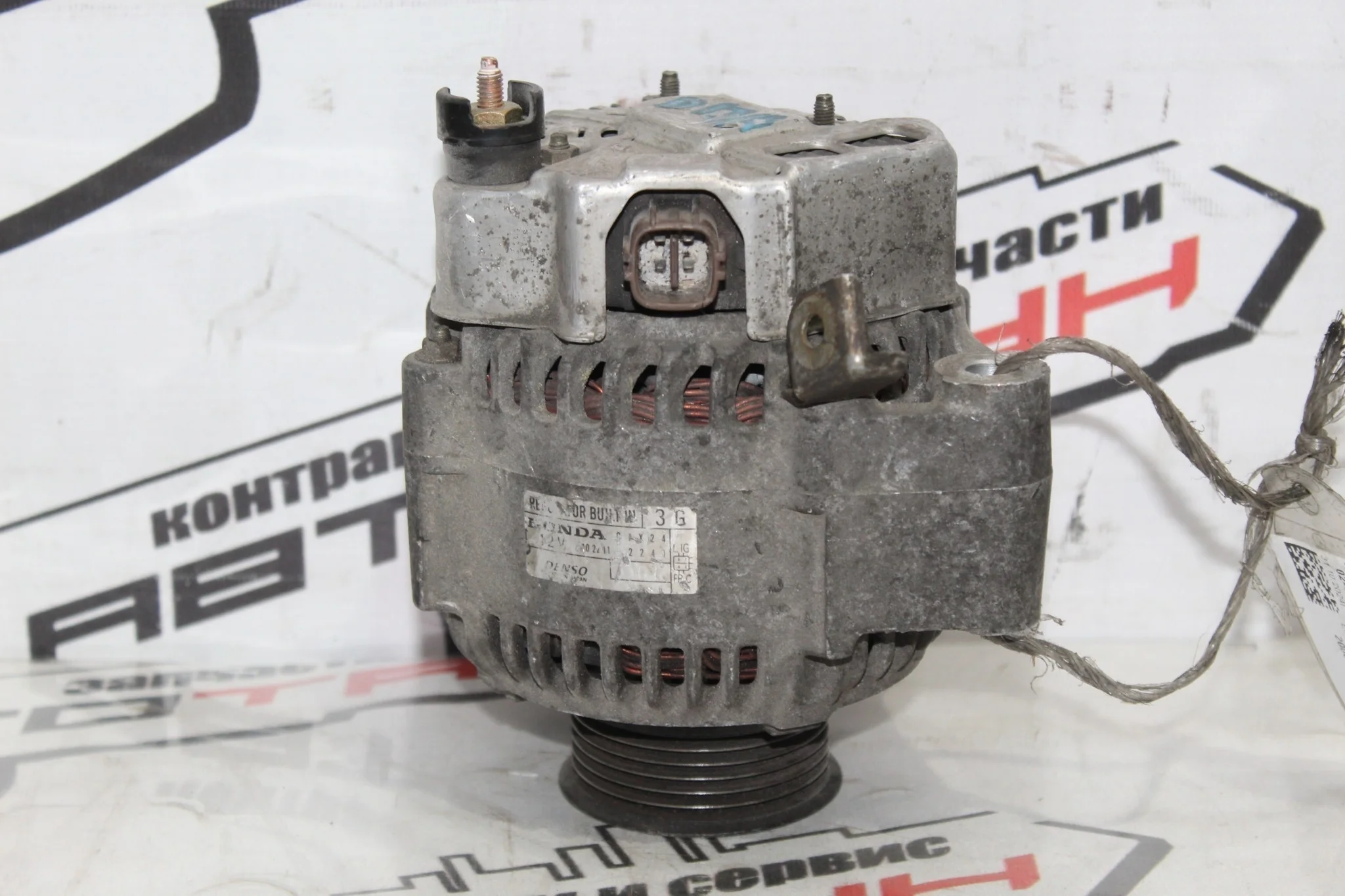 ГЕНЕРАТОР HONDA D17A STREAM RN1 RN2 31100PSA013 CJX24 КВАДРАТНАЯ ФИШКА 4 КОНТАКТА ФИШКА В БОК 80A МЕТАЛЛИЧЕСКАЯ КРЫШКА