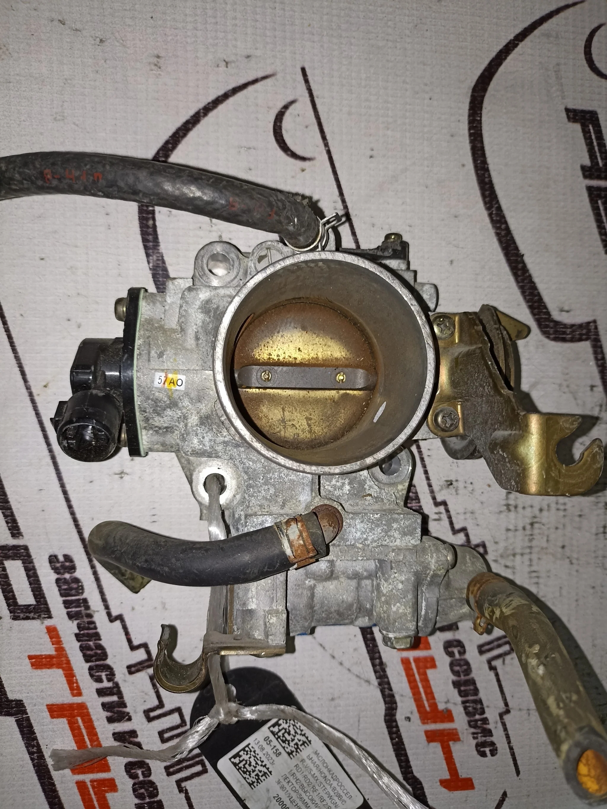 ЗАСЛОНКА ДРОССЕЛЬНАЯ HONDA B20B CR-V S-MX STEPWGN RD1 RD2 RF1 RF2 RH1 RH2 ВЫСОКИЙ КОЛЛЕКТОР 56 ММ 16400P3F901 УЦЕНКА 1