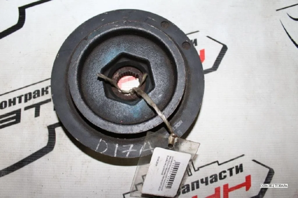 ШКИВ КОЛЕНВАЛА HONDA D17A EDIX FR-V STREAM BE1 BE2 RN1 RN2 2 РЕМНЯ 6*4 РУЧЕЙКОВ 13810PSAJ01