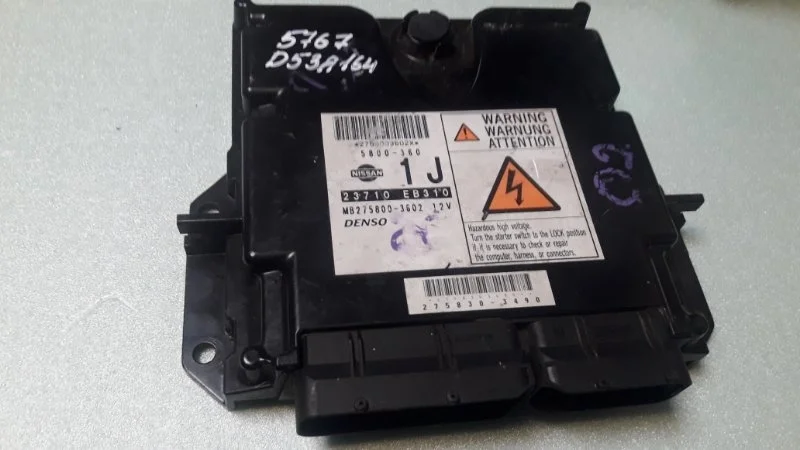 Блок управления двигателем, эбу Nissan Navara D40 2005-2010 23710EB310 2.5 YD25