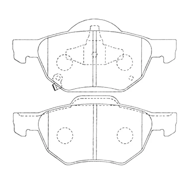 Колодки тормозные передние HONDA ACCORD VII CM / CL / CN 2002-2006, ACCORD VII CM / CL / CN 2006-2008