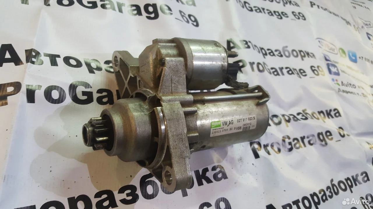 Стартер volkswagen audi skoda seat 02t911023s