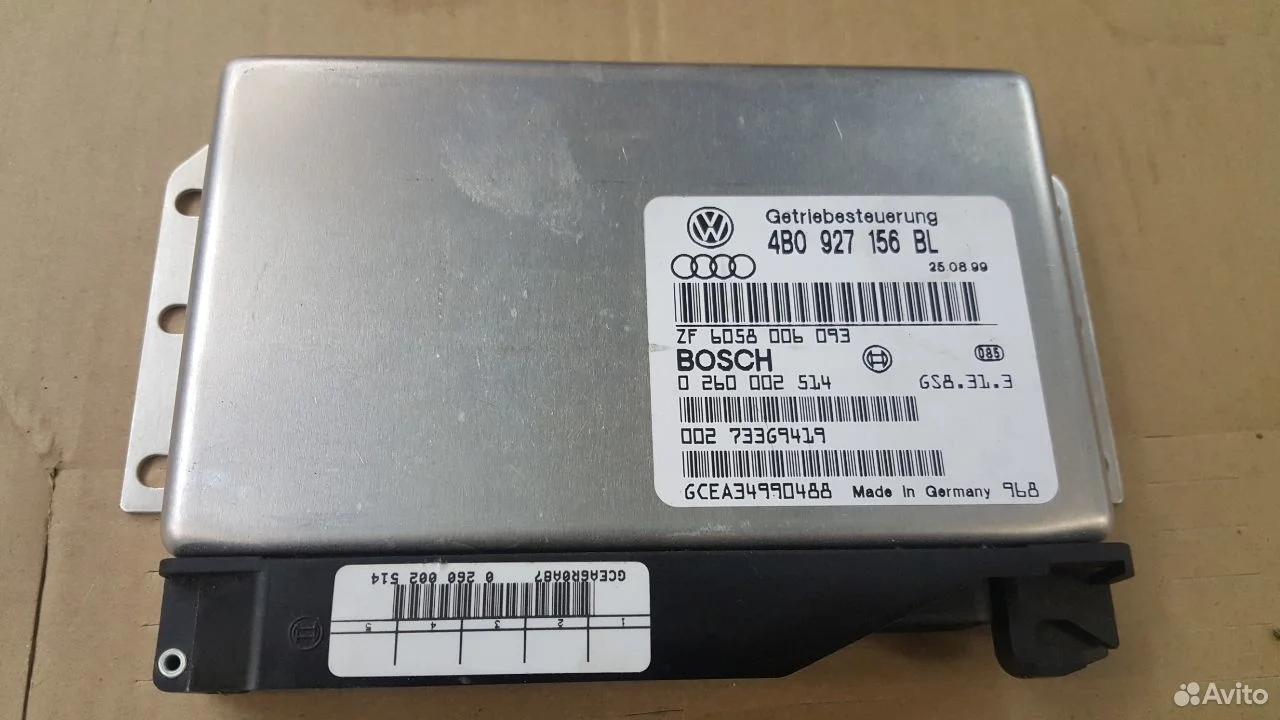 Блок управления акпп ауди 4b0927156bl audi 5hp19