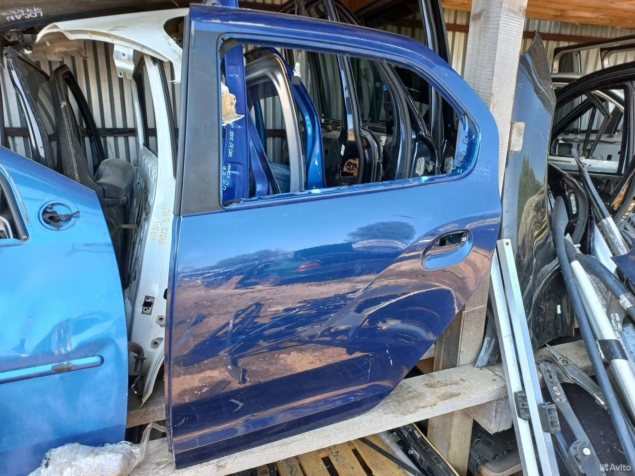 Дверь задняя левая renault logan ii рено логан 2