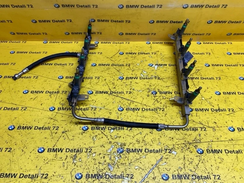 Топливная рампа с форсунками Bmw 7 2005 13537534743 E65 N62B48