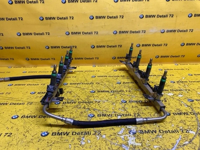 Топливная рампа с форсунками Bmw 7 2004 13537506923 E65 N62B44