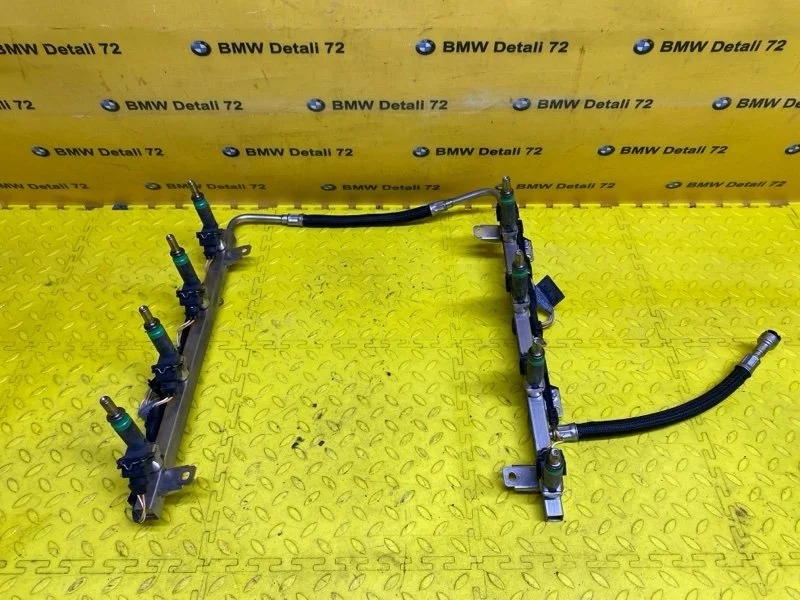 Топливная рампа с форсунками Bmw 7 2005 13537534743 E65 N62B48