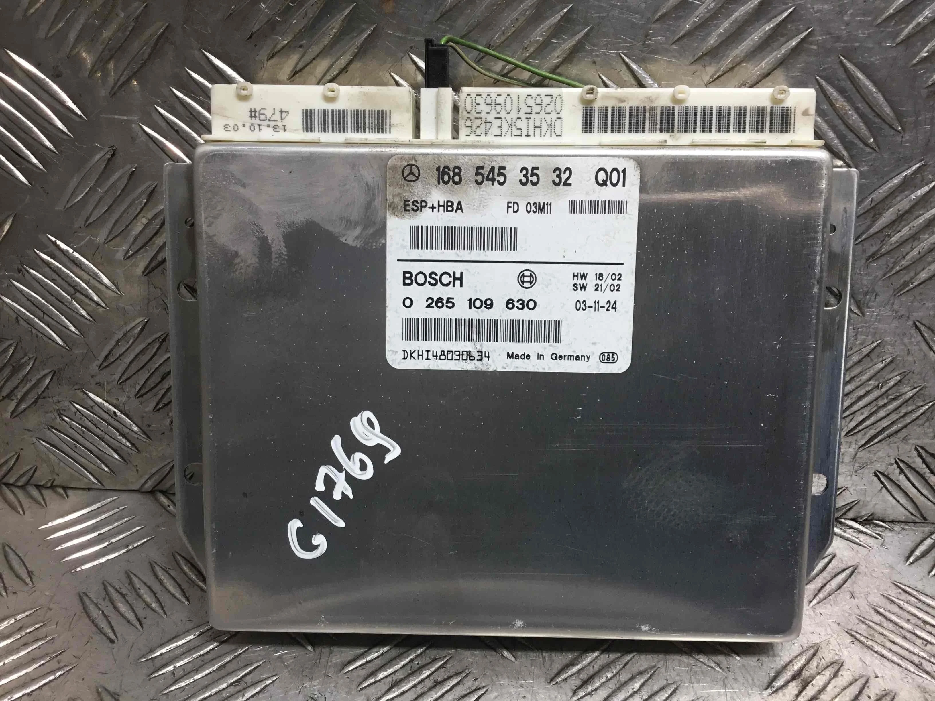 Блок управления ESP Mercedes A-klasse W168 [рестайлинг] (2001-2004) бензин 1.6 i Автомат Х/б