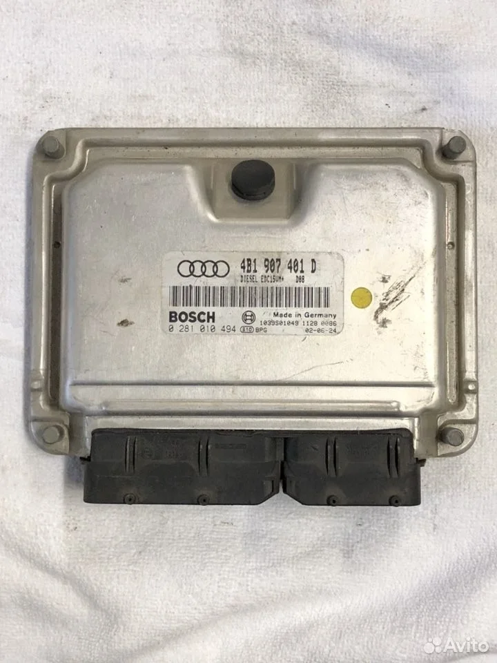 Блок управления двигателем audi a6 c5 4b1907401d