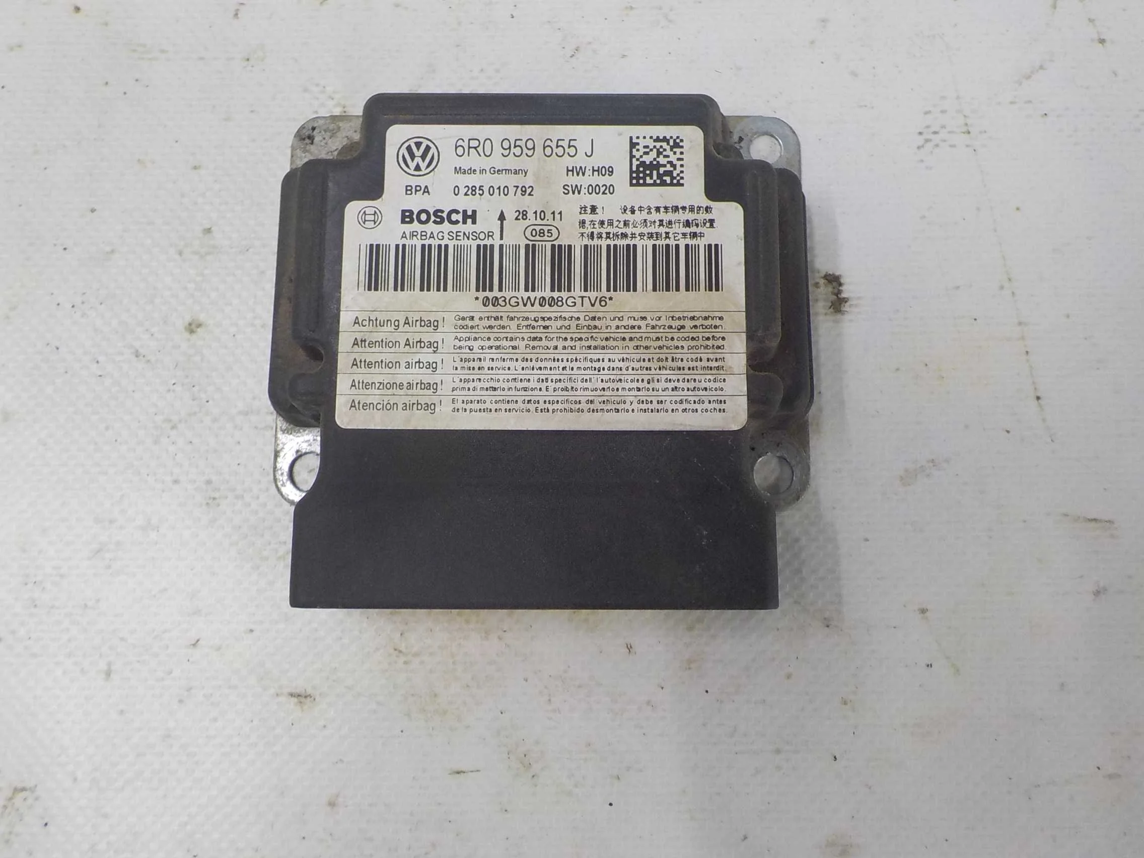 блок air bag VOLKSWAGEN POLO
