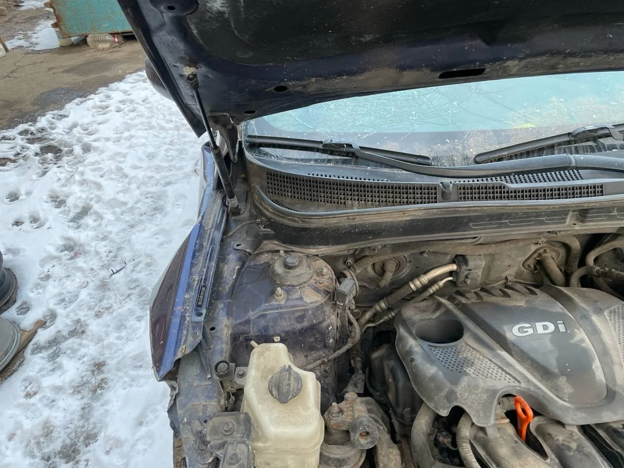 Компрессор кондиционера Hyundai Sonata YF 2010-2013 2.4 (178Hp) (G4KC) FWD AT