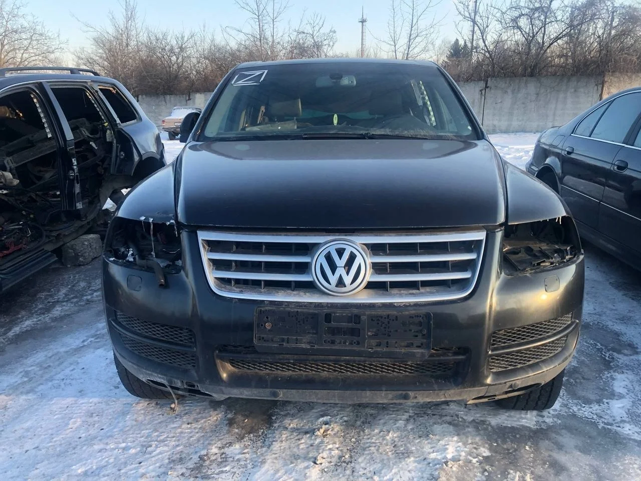 Абсорбер переднего бампера Volkswagen Touareg I (7L) 2002-2010 3.2 (220Hp) (AZZ,BAA,BKJ,BMV,BMX) 4WD AT