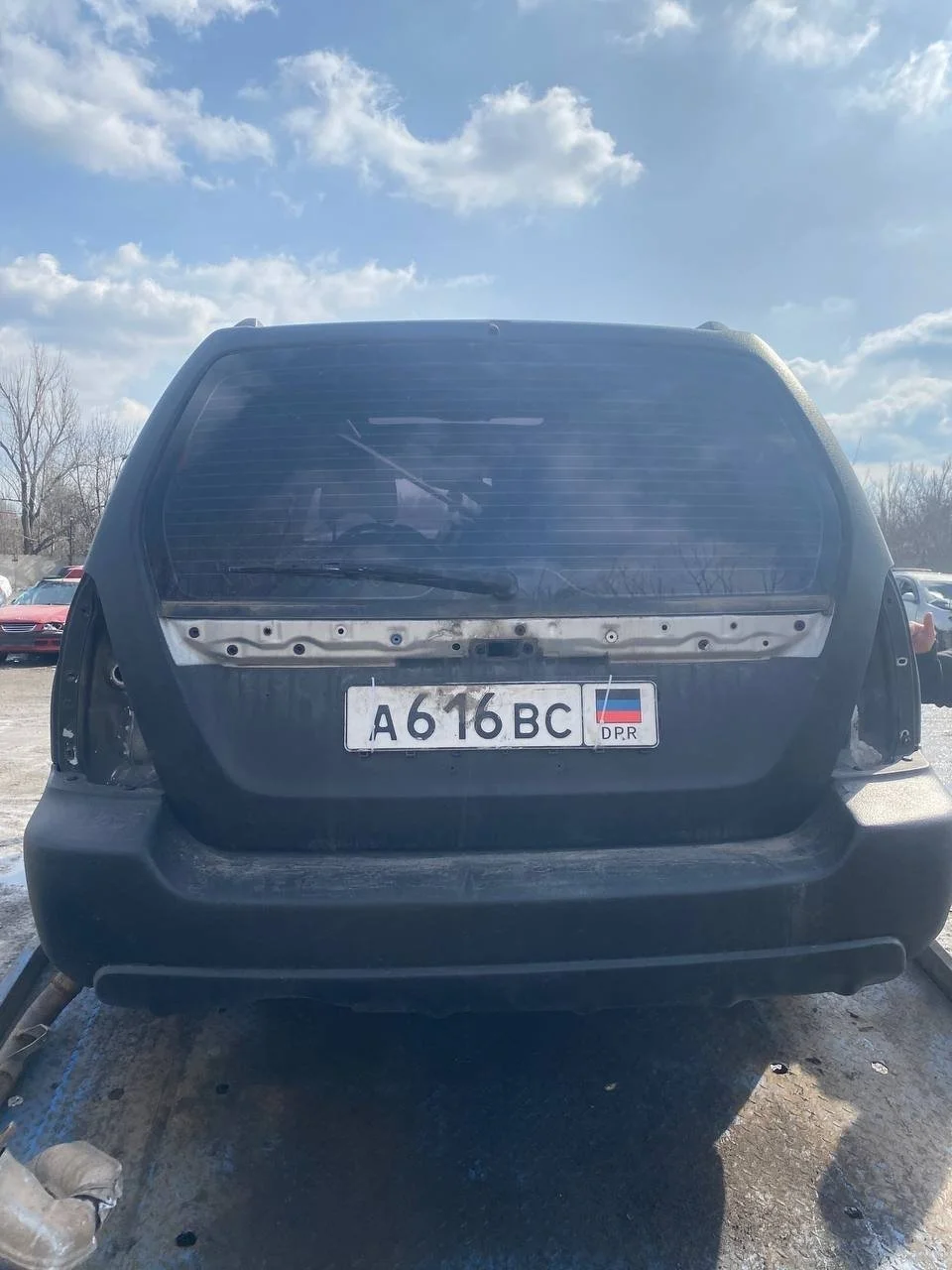Бампер задний Subaru Forester SG 2002-2008 2.5 (156Hp) (EJ251) 4WD AT