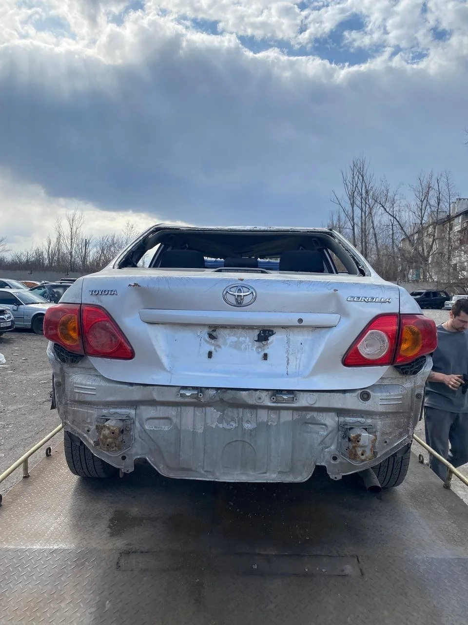 Бампер задний Toyota Corolla E140/E150 Седан 2006-2013 1.6 (124Hp) (1ZR-FE) FWD MT