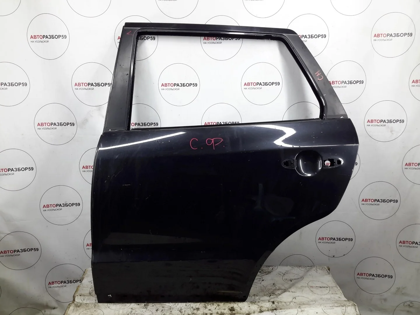 Дверь задняя левая Hyundai Santa Fe CM