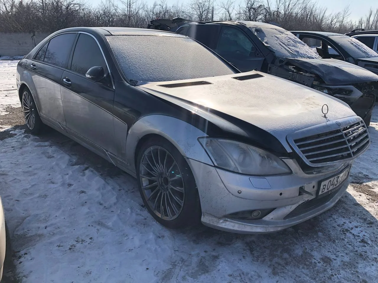 Решетка переднего бампера Mercedes-Benz S class W221 2005-2013 5.5 (388Hp) (273.961) RWD AT