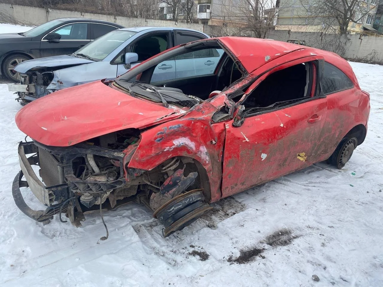 Крыло переднее левое Opel Corsa D Хэтчбек-5 2006-2014 1.2 (80Hp) (Z12XEP) FWD AT