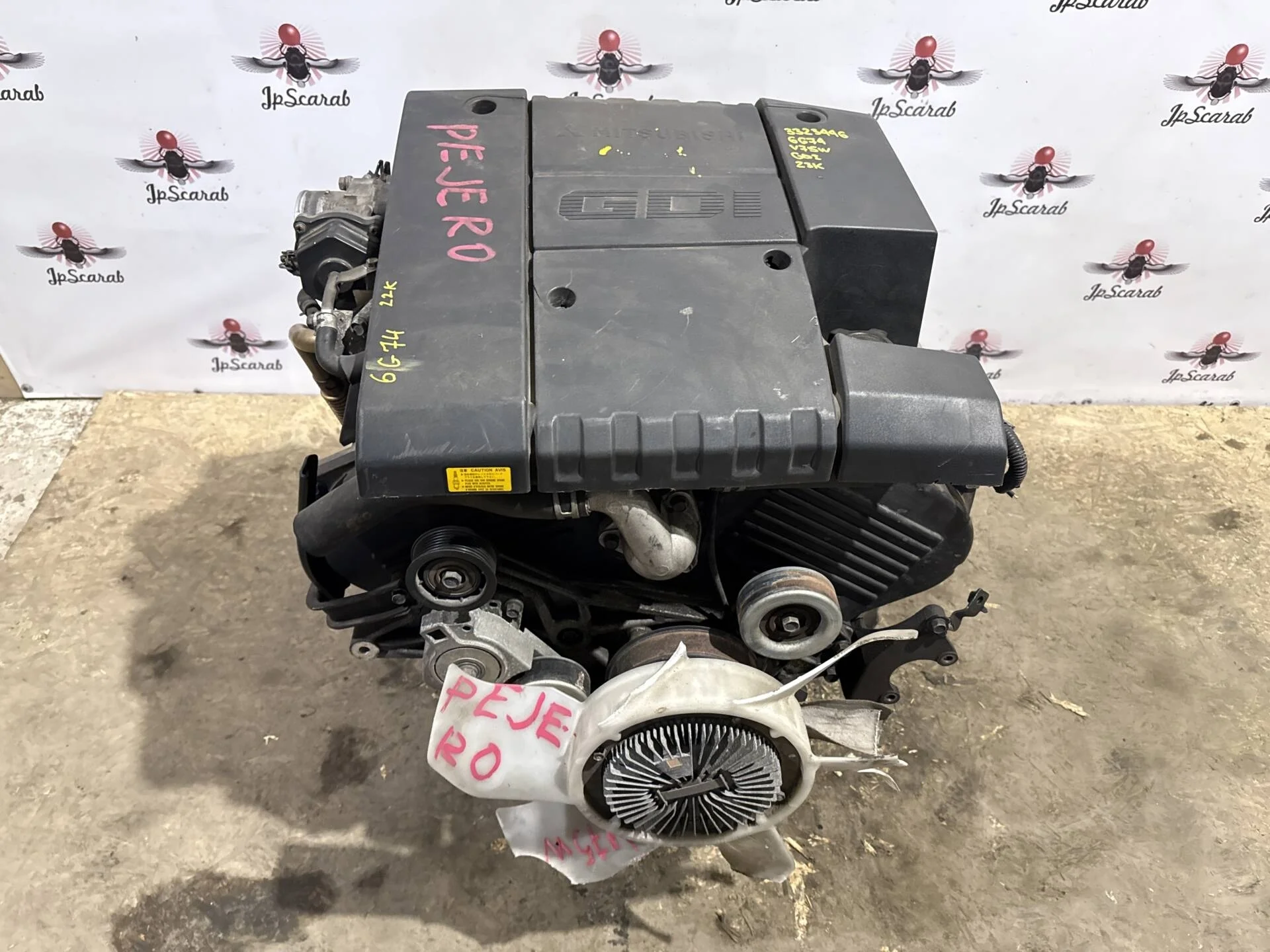 Двигатель Mitsubishi Pajero V75W 6G74 GDI