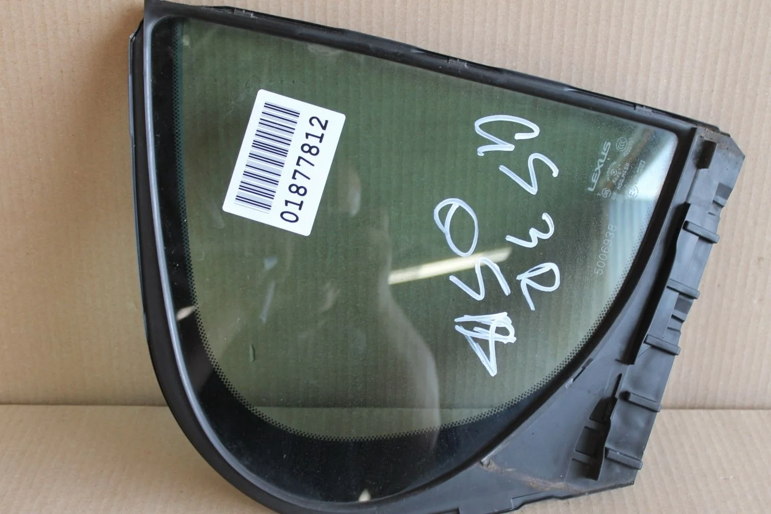 Стекло двери задней правой для Lexus GS S190 2005-2011