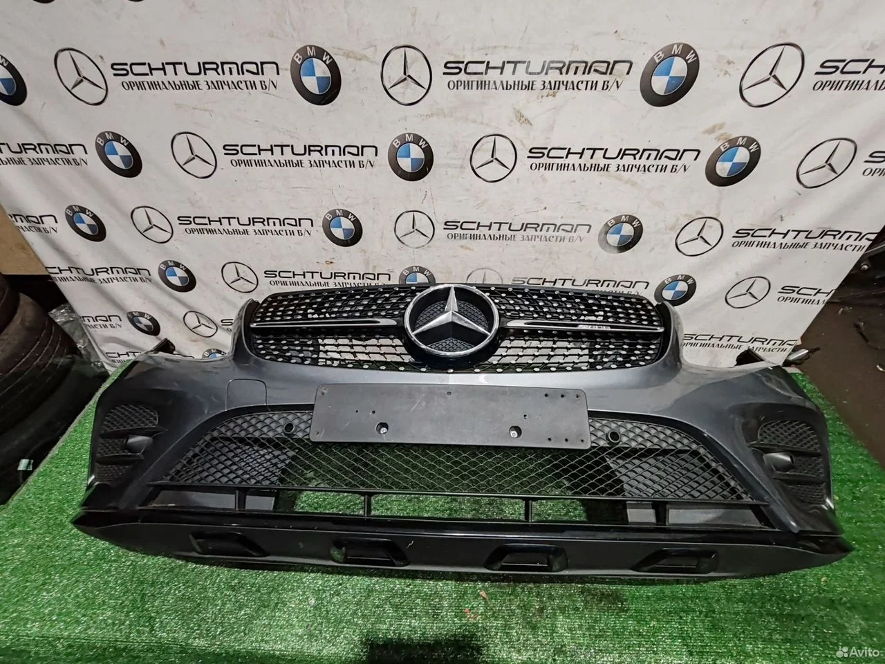 Бампер передний mercedes glc x253 с253 amg пакет