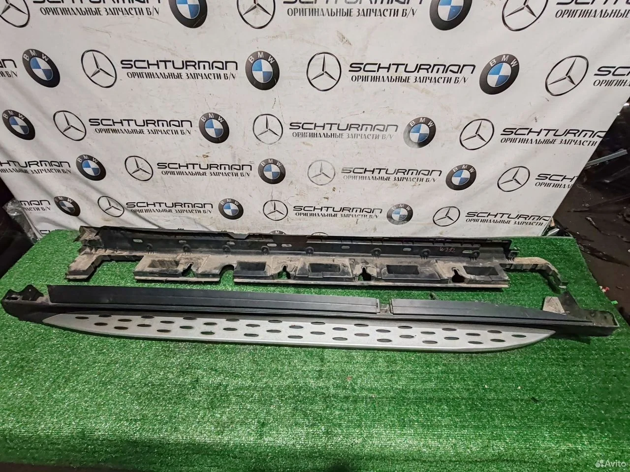 Порог подножка с подсветкой левый mercedes w292 c2