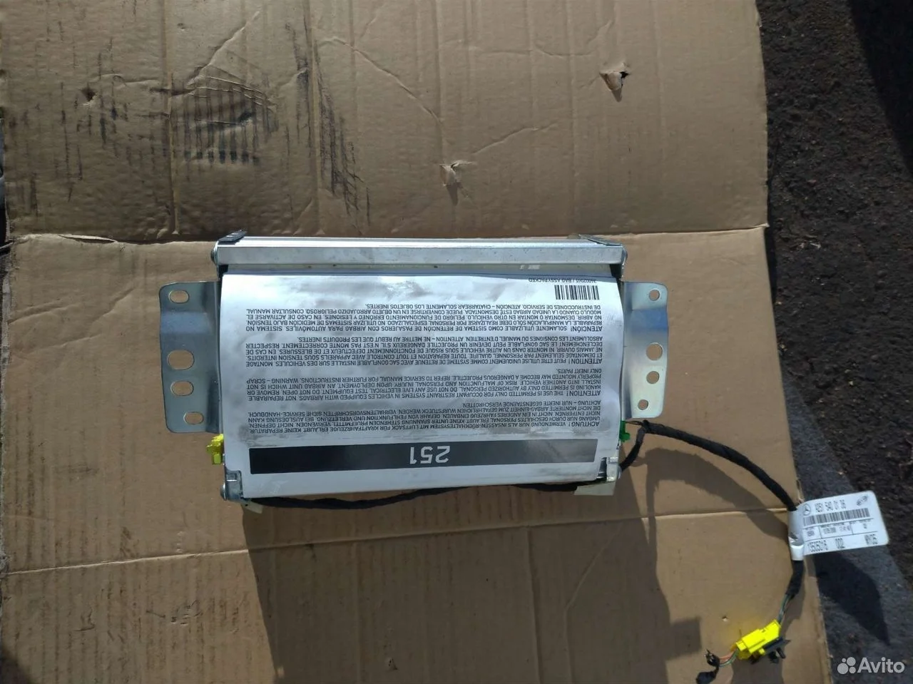 Подушка безопасности пассажира mercedes w164 x164