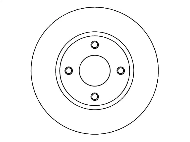 Диск тормозной передний NISSAN TIIDA C11 2007-2014, CUBE III Z12 2008-2020