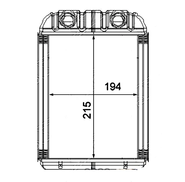 Радиатор отопителя VOLKSWAGEN TOUAREG I 7LA / 7L6 / 7L7 2002-2007, TOUAREG I 7LA / 7L6 / 7L7 2007-2010, AMAROK 2H 2010-2016, AMAROK 2H 2016-2020