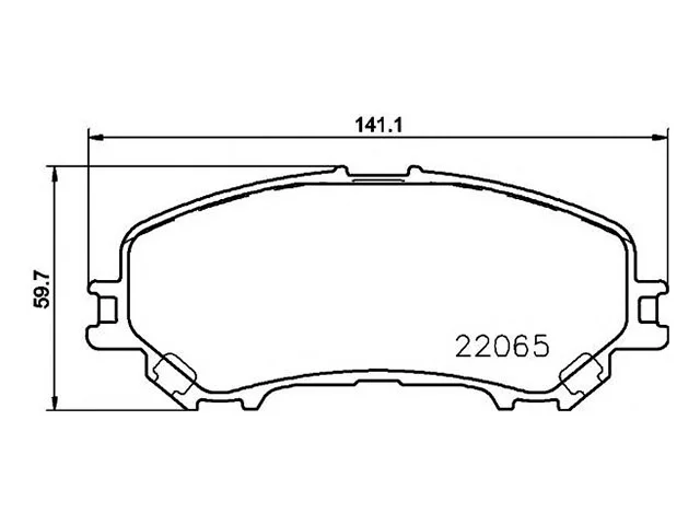 Колодки тормозные передние NISSAN QASHQAI J11 2014-2020, X-TRAIL T32 2014-2019, QASHQAI J11 2017-, X-TRAIL T32 2017-2022