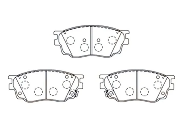 Колодки тормозные передние MAZDA MAZDA 6 GG / GY 2002-2005, MAZDA 6 GG / GY 2005-2008