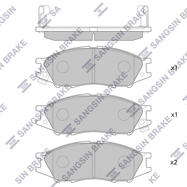 Колодки тормозные передние NISSAN ALMERA CLASSIC B10 2006-2012, ALMERA N16 2003-2006
