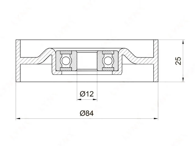 Ролик натяжителя ремня приводного NISSAN ALMERA N16 2003-2006, PATHFINDER R50 2002-2005, TERRANO R50 1995-1999, PATHFINDER R50 1995-1999