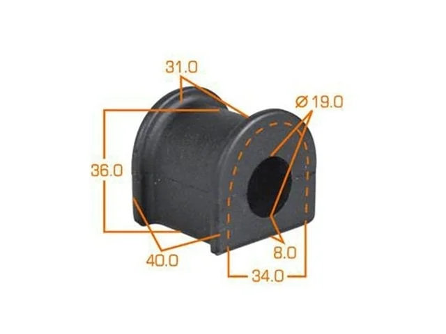 Втулка стабилизатора задней подвески TOYOTA LAND CRUISER PRADO 120 2002-2009, LEXUS GX470 J120 2002-2008, GX470 J120 2008-2009