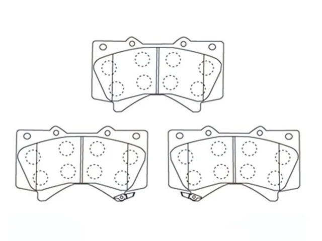 Колодки тормозные передние TOYOTA LAND CRUISER 200 2007-2012, LAND CRUISER 200 2012-2014, LAND CRUISER 200 2015-, TUNDRA XK50 2006-2009