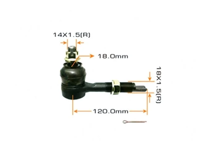 Наконечник рулевой тяги TOYOTA AVENSIS T250 2006-2008, AVENSIS T250 2003-2006